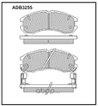 Колодки тормозные ALLIED NIPPON ADB3255