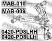 Сайлентблок FEBEST MAB009
