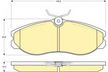 Колодки тормозные GBS GC01182D NISSAN TERRANO 2002-