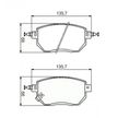 Колодки тормозные GBS GC01211DM NISSAN MURANO 05-08