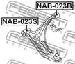 Сайлентблок FEBEST NAB023S