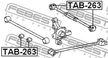 Сайлентблок FEBEST TAB263 TOYOTA CARINA ED 1993-1998