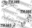 Подушка двигателя FEBEST TM089 TOYOTA PLATZ 1999-2005
