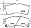 Колодки тормозные NAC 26621 KIA SPECTRA / RIO / CLARUS
