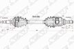 Привод SAT TO5102 TOYOTA COROLLA AE1## 4/5AFE / CALDINA 7AFE 96-02 / CORONA 4/5/7AFE 92-01 с ABS