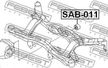 Сайлентблок FEBEST SAB011