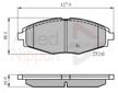 Колодки тормозные ALLIED NIPPON ADB0486 DAEWOO NEXIA SOHC 95-