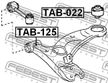 Сайлентблок FEBEST TAB022 TOYOTA AVENSIS 1997-2003