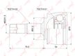ШРУС LYNXAUTO CO3812 OPEL CORSA 2006-, FIAT PUNTO 1999-