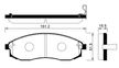 Колодки тормозные GBS GC01189DM NISSAN MAXIMA QX 95-00