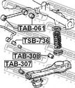 Втулка стабилизатора FEBEST TSB736 (D13.5) TOYOTA DYNA 2002-