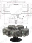 Вискомуфта SAT ST1621031020 TOYOTA Land Cruiser Prado,Hilux