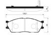 Колодки тормозные NAC 26623 KIA CLARUS 99-00 / CARENS 00-02
