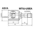 ШРУС ASVA MTIUUSEA MITSUBISHI ECLIPSE III 1999-2006