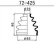 Пыльник ШРУС MARUICHI 72425 NISSAN (82X25X95)