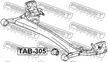 Сайлентблок FEBEST TAB305 DAIHATSU SIRION M300 2004-2010