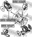 Подушка двигателя FEBEST MMN94F