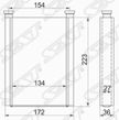 Радиатор печки SAT STTYA13950 TOYOTA VITZ, PLATZ, PROBOX, FUNCARGO 99-05