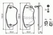 Колодки тормозные CHEVROLET 1605353