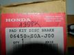 Колодки тормозные HONDA 43022SWWG02