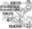 Сайлентблок FEBEST TAB439 DAIHATSU M300 2004-2010