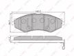 Колодки тормозные LYNXAUTO BD1805 OPEL ASTRA 99-02, CHEVROLET LACETTI 05-, OPEL ZAFIRA 01-04, HYUNDA
