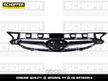Решётка радиатора SCHOFFER SHF02701 HYUNDAI SOLARIS 2010-2014 (с молдингом)