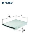 Фильтр салонный FILTRON K1350