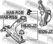 Сайлентблок FEBEST HABRGS HONDA STEPWGN 2006-2009