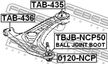 Сайлентблок FEBEST TAB435 TOYOTA BB 2000-2005