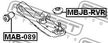Сайлентблок FEBEST MAB089
