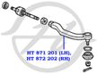 Наконечник рулевой HANSE HT871201