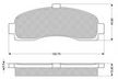 Колодки тормозные GBS GC01168D NISSAN MICRA 00-03