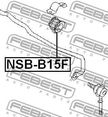 Втулка стабилизатора FEBEST NSBB15F (D20)