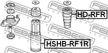 Отбойник амортизатора FEBEST HDRFR