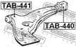 Сайлентблок FEBEST TAB440 TOYOTA COROLLA 2 1994-1999