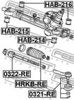 Тяга рулевая FEBEST 0322RE