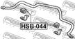 Втулка стабилизатора FEBEST HSB044 (D29.5)