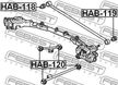 Сайлентблок FEBEST HAB118