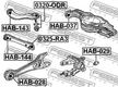 Сайлентблок FEBEST HAB029