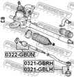 Наконечник рулевой тяги FEBEST 0321GBRH