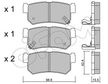 Колодки тормозные REMSA BPM074662 SSANGYONG MUSSO / KYRON