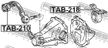 Сайлентблок FEBEST TAB218 TOYOTA RAV4 2000-2005