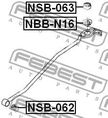 Втулка механизма переключения кпп NISSAN 3455750J00