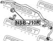 Втулка стабилизатора FEBEST NSBJ10R (D19)