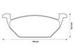Колодки тормозные AKOK G3107WF VW POLO 10- / AUDI A1 11- / SKODA FABIA 07-