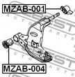 Сайлентблок FEBEST MZAB004