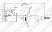 Амортизатор SAT STB25D34700 MAZDA 323 BJ 98-04, MAZDA PREMACY CP 99-05 Перед. Прав