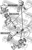 Подушка двигателя FEBEST MMNA4FR MITSUBISHI GRANDIS NA4W/NA8W 2003-2009