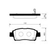 Колодки тормозные MADFIL PN1471 TOYOTA PLATZ / VITZ / PROBOX 2000-